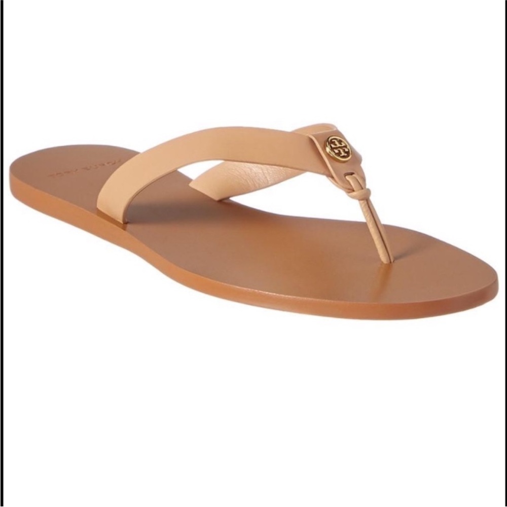 Tory Burch Manon Tan Leather Sandals